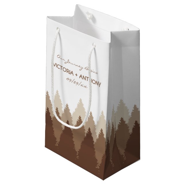 Waldhochzeit in Braunwäldern Kleine Geschenktüte (Vorderseite Schrägansicht)