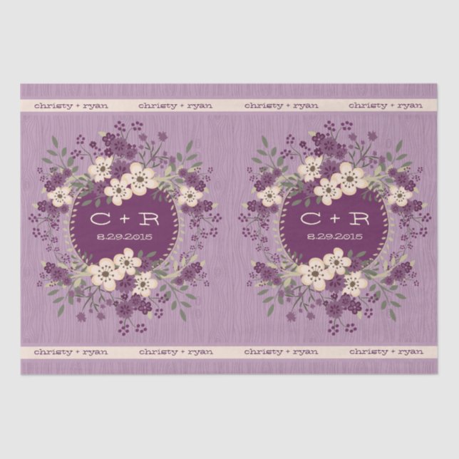 Waldhochzeit Seidenpapier (Vorderseite)