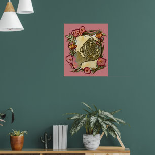 Waldhorn Bandcamp Kunst Hörner Bandlehrer Poster
