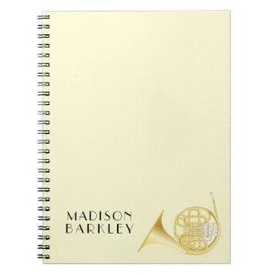 Waldhornmusiker-Band-Lehrer Notizbuch Notizblock
