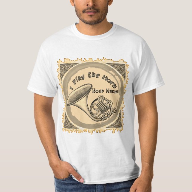 Waldhornspieler  T-Shirt (Vorderseite)