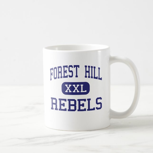 Waldhügel - Rebellen - hoch - Jackson Mississippi Kaffeetasse (Rechts)