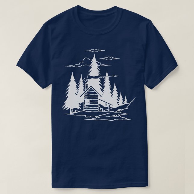 Waldhütte T-Shirt (Design vorne)