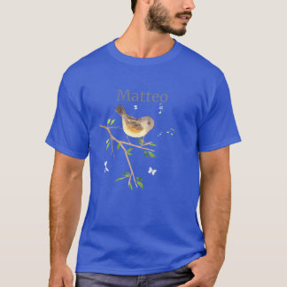 Waldier Bird Name Matteo Freund T-Shirt
