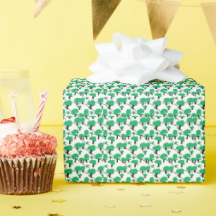 Waldige hügelige Landschaft minimal Geschenkpapier