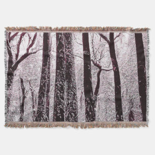 WALDIGE SCHNEEIGE WINTERLANDSCHAFT DECKE