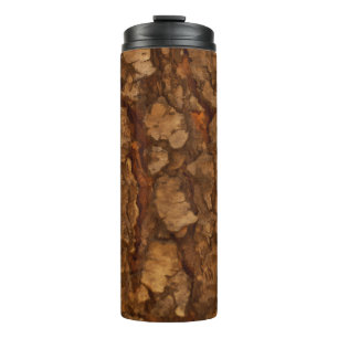 Waldiges 'Baumrinden' Trinkglas Thermosbecher