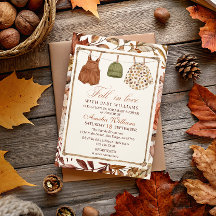 Waldjungen-Wäscheleine-Baby-Shower-Einladung