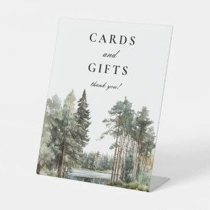Waldkarten und Geschenke für den Uferwald Sockelschild