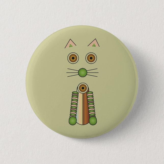 Waldkatze Button (Vorderseite)
