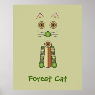 Waldkatze Poster
