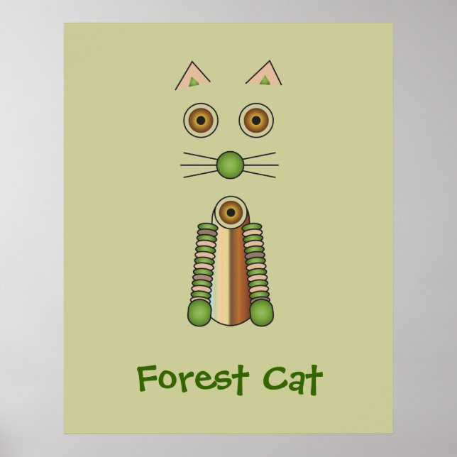 Waldkatze Poster (Vorne)