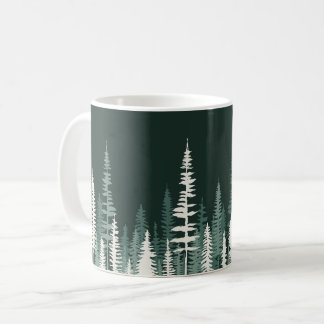 Waldkiefernwald Rustikale Hütte Natur Kaffeetasse