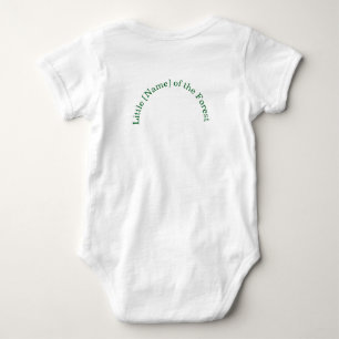 Waldkind mit süßem Rehkitz und grünem Kranz Baby Strampler
