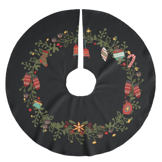 Waldkranzdesign - Weihnachtsbaumrock Polyester Weihnachtsbaumdecke (Vorderseite)