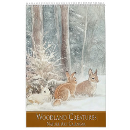 Waldkreaturen: Naturkunst Kalender