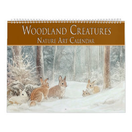 Waldkreaturen: Naturkunst Kalender