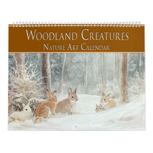 Waldkreaturen: Naturkunst Kalender