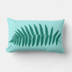 Waldland Fern 2, Türkis und Aqua Lendenkissen