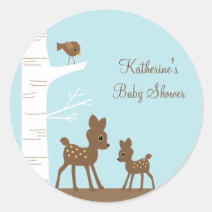 Waldland-Hirschkleber Runder Aufkleber