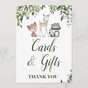 Waldland Party Zeichen - Karten und Geschenke Zeic