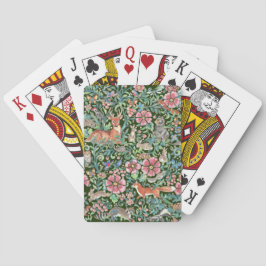 Waldland Tierwälder Art Dez Fox Rabbit Green Spielkarten