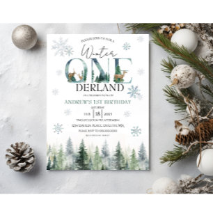 Waldland Winter ONEderland Einladung