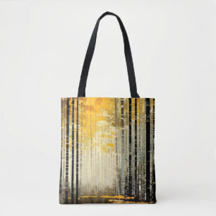 Waldlandschaft Art Deco Malerisches Mosaik Tasche