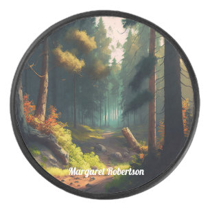 Waldlandschaft Eishockey Puck