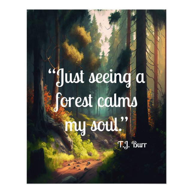 Waldlandschaft Fotodruck (Vorne)