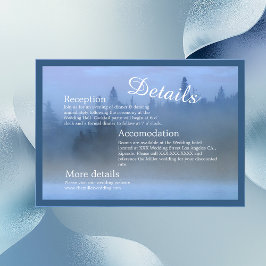 Waldlandschaft Hochzeitsnadel Begleitkarte