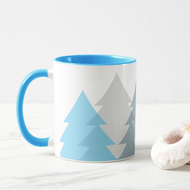 Waldlandschaft Kaffeetasse (Mit Donut)