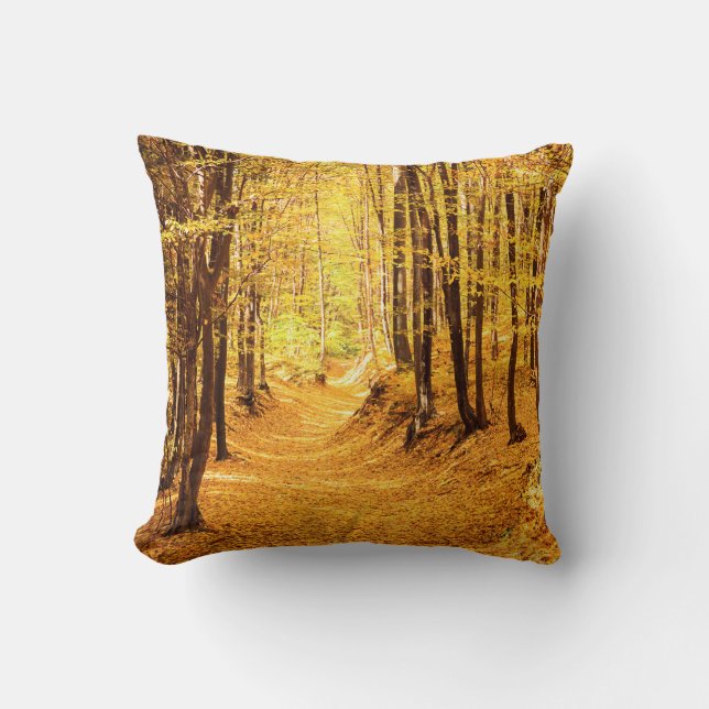 Waldlandschaft Kissen (Vorderseite)