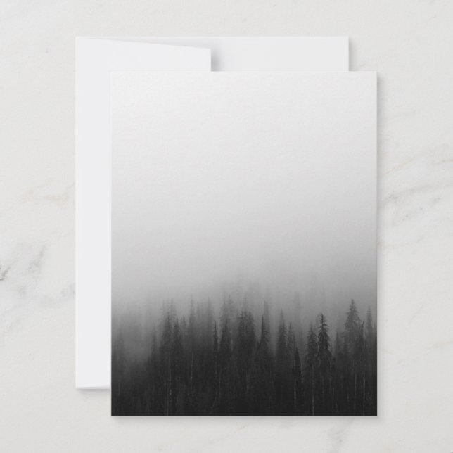 Waldlandschaft Landschaft Szene Foggy Mystical (Vorderseite)