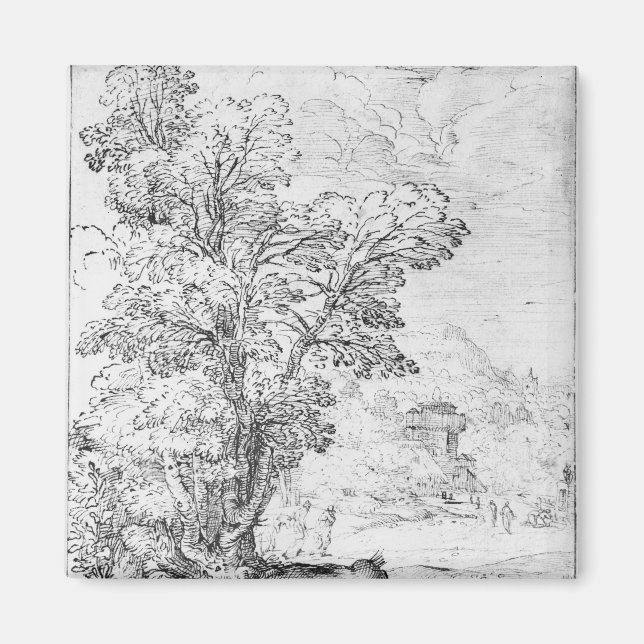 Waldlandschaft Magnet (Vorne)