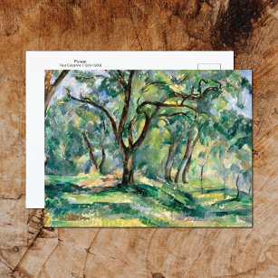 Waldlandschaft Paul Cezanne Postkarte