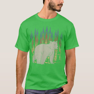 Waldlandschaft Polar Bear Lover Arctic Animal Po T-Shirt