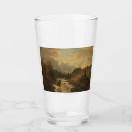 Waldlandschaft Szene (von Josef Kriehuber) Glas
