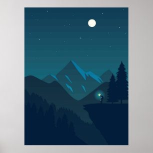 Waldlandschaften Poster