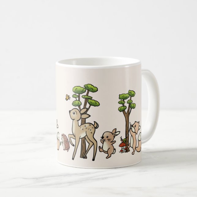 Waldlauf Kaffeetasse (VorderseiteRechts)