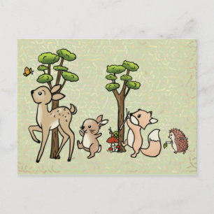 Waldlauf Postkarte