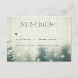 Waldlichter | Rustikale Hochzeit | UAWG | RSVP Karte