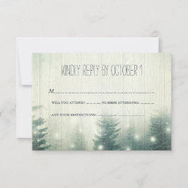 Waldlichter | Rustikale Hochzeit | UAWG | RSVP Karte