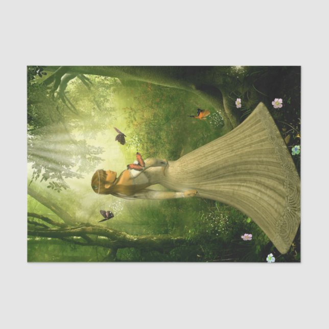 Waldmädchen Seidenpapier (Vorderseite)