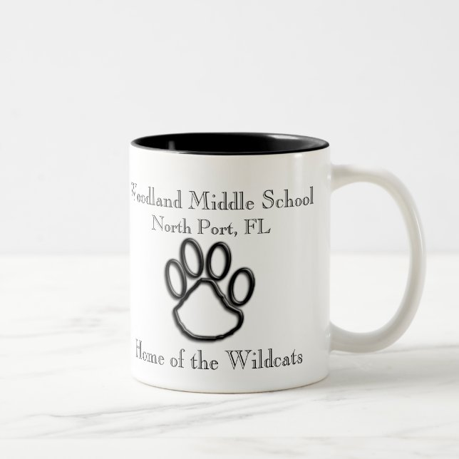 Waldmittlere SchulTasse Zweifarbige Tasse (Rechts)