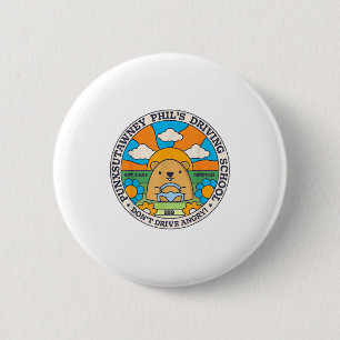 Waldmurmelt-Schule Lustige Männer Frauen Retro-Sta Button