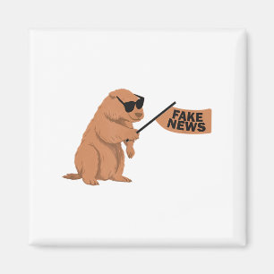 Waldmurmeltier Fake News Marmot Influencer Soziale Magnet