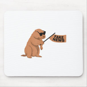 Waldmurmeltier Fake News Murmeltier Influencer Soz Mousepad