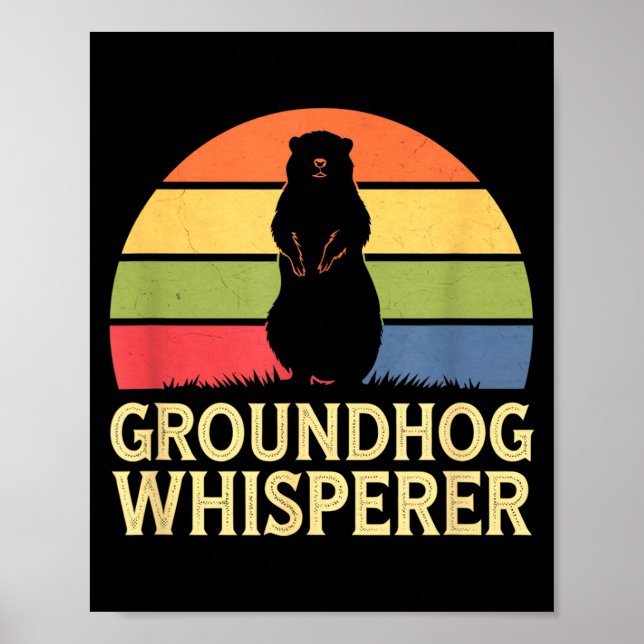 Waldmurmeltier-Flüsterer Lustiger Tierliebhaber  Poster (Vorne)