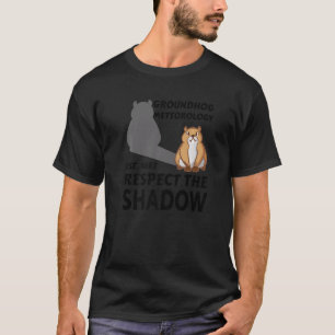 Waldmurmeltier-Meteorologie Respekt Schatten Groun T-Shirt